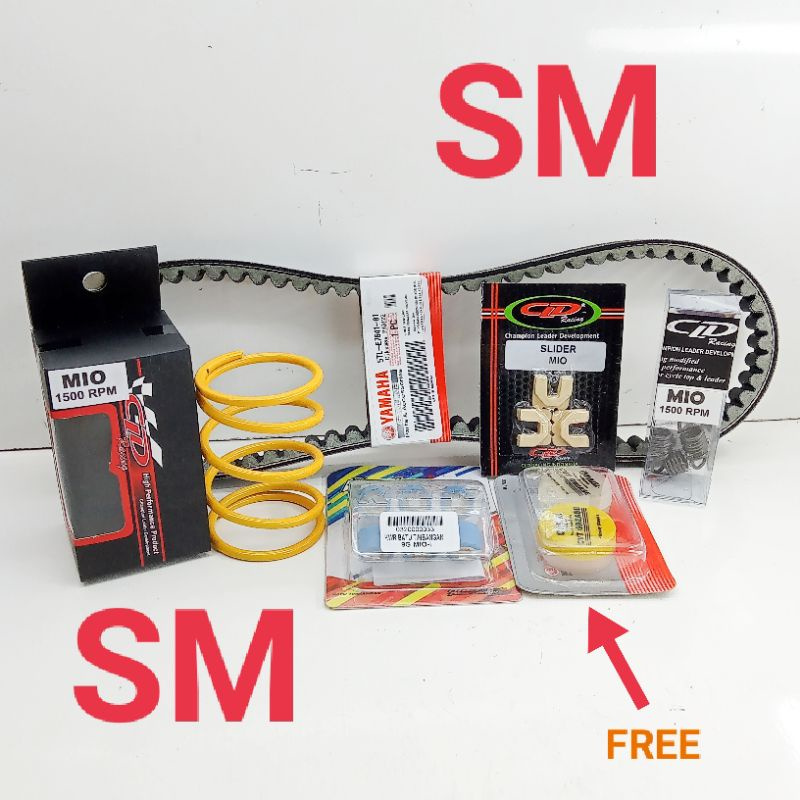 Paket Cvt Upgrade Kirian Kawahara Cld Racing Yamaha Mio sporty, Mio soul, Fino, Nouvo.