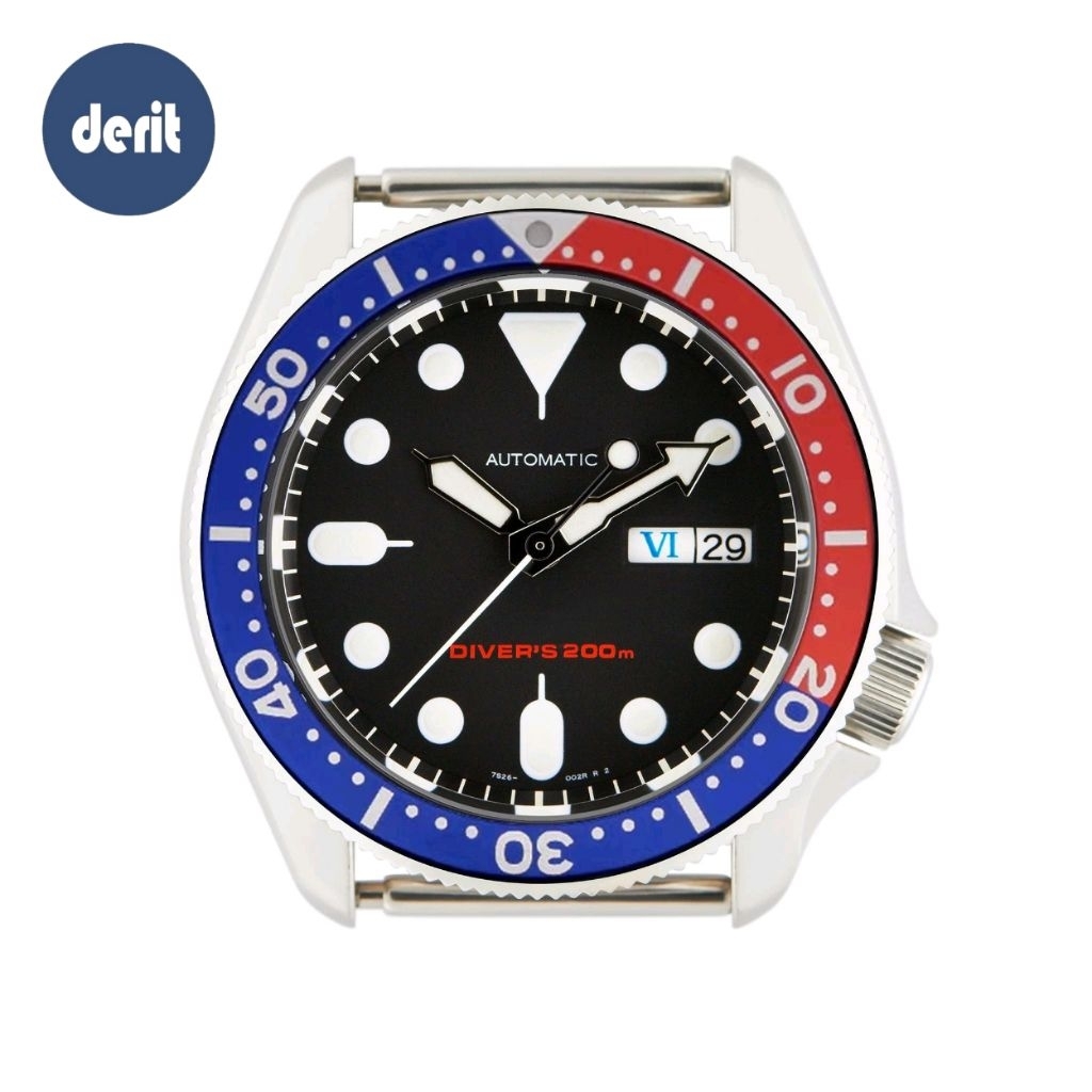Bezel Insert SKX007 / SRPD Pepsi Aluminium Merah Biru SKX009 Lingkaran Casing SKX
