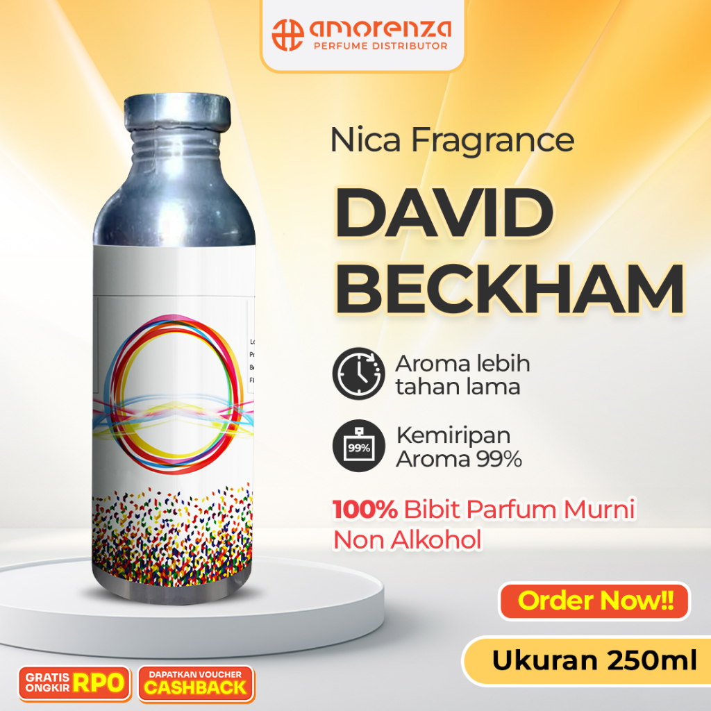 Bibit Parfum Murni DAVID BECKHAM - BECKHAM ESSENCE Nica Fragrance Kemasan 250ml Segel Pabrik