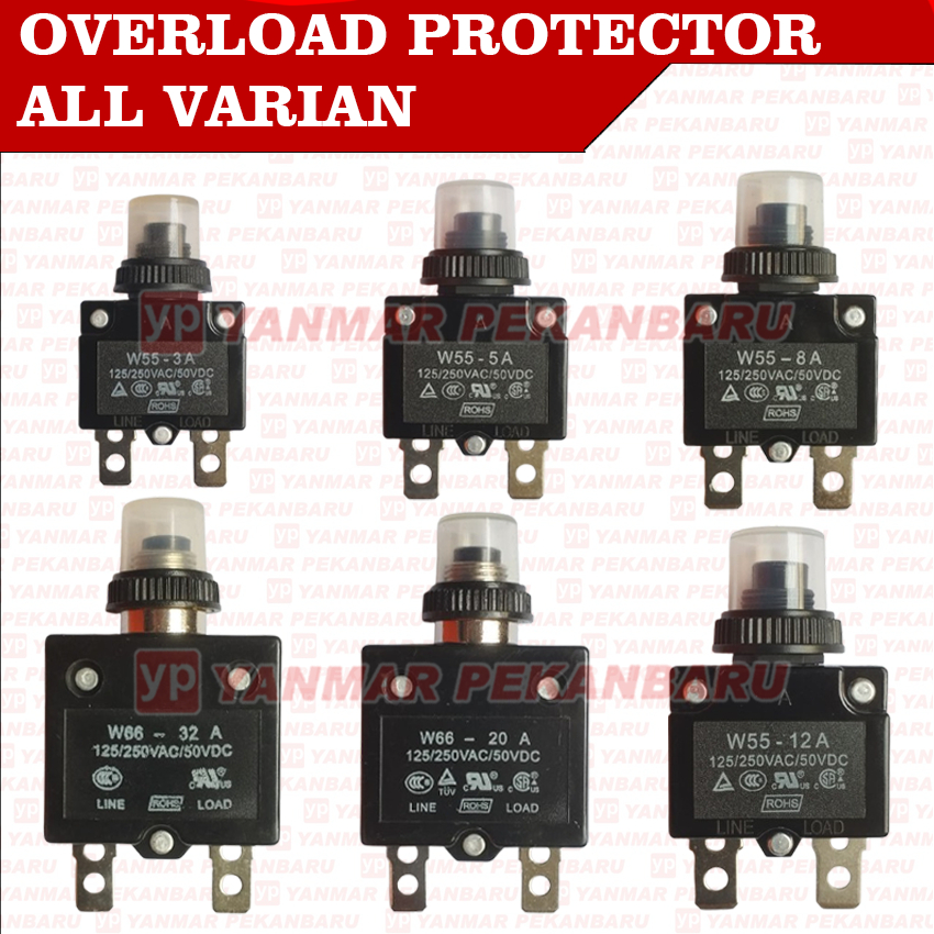 Overload Protector Pompa Air Submersible Wokema Drakos 3A 4A 5A 6A 8A 10A 12A 15A 20A 25A 32A W55 W6