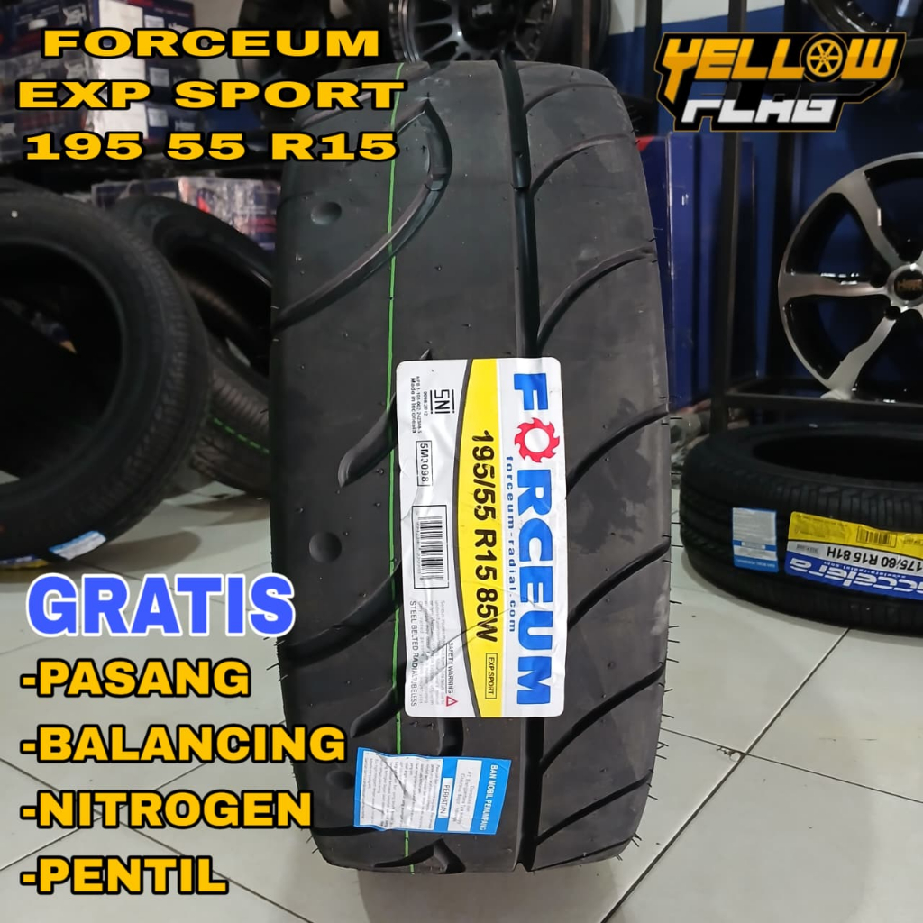 Ban Mobil Semislick Ring 15 195/55 Merk Forceum Exp Sport 195 55 R15 Jazz Yaris Swift