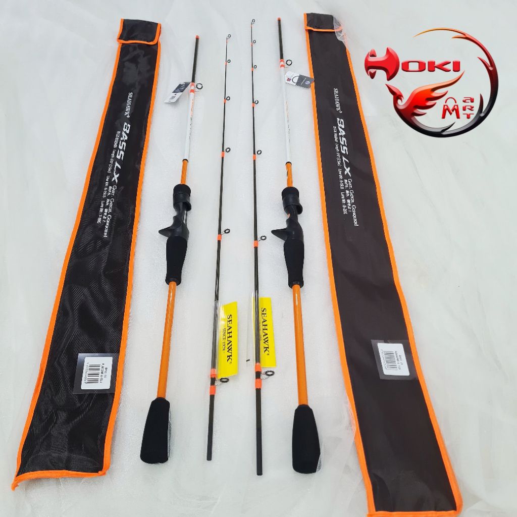 Joran casting seahawk bass lx 180 198 6-15lbs / joran bc seahawk top solid carbon