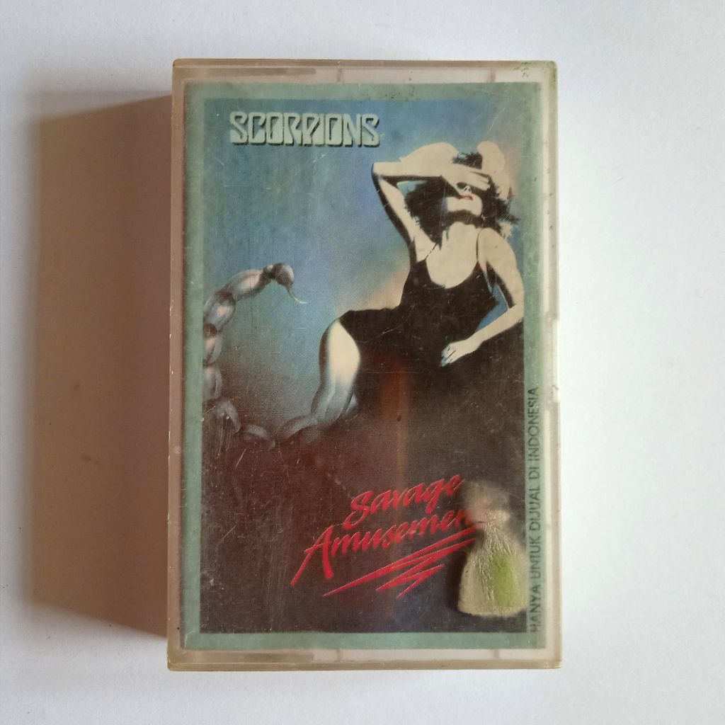Antik Vintage Kaset Pita Rock Lama Langka SCORPIONS - Savage Amusement Utuh Layak Koleksi