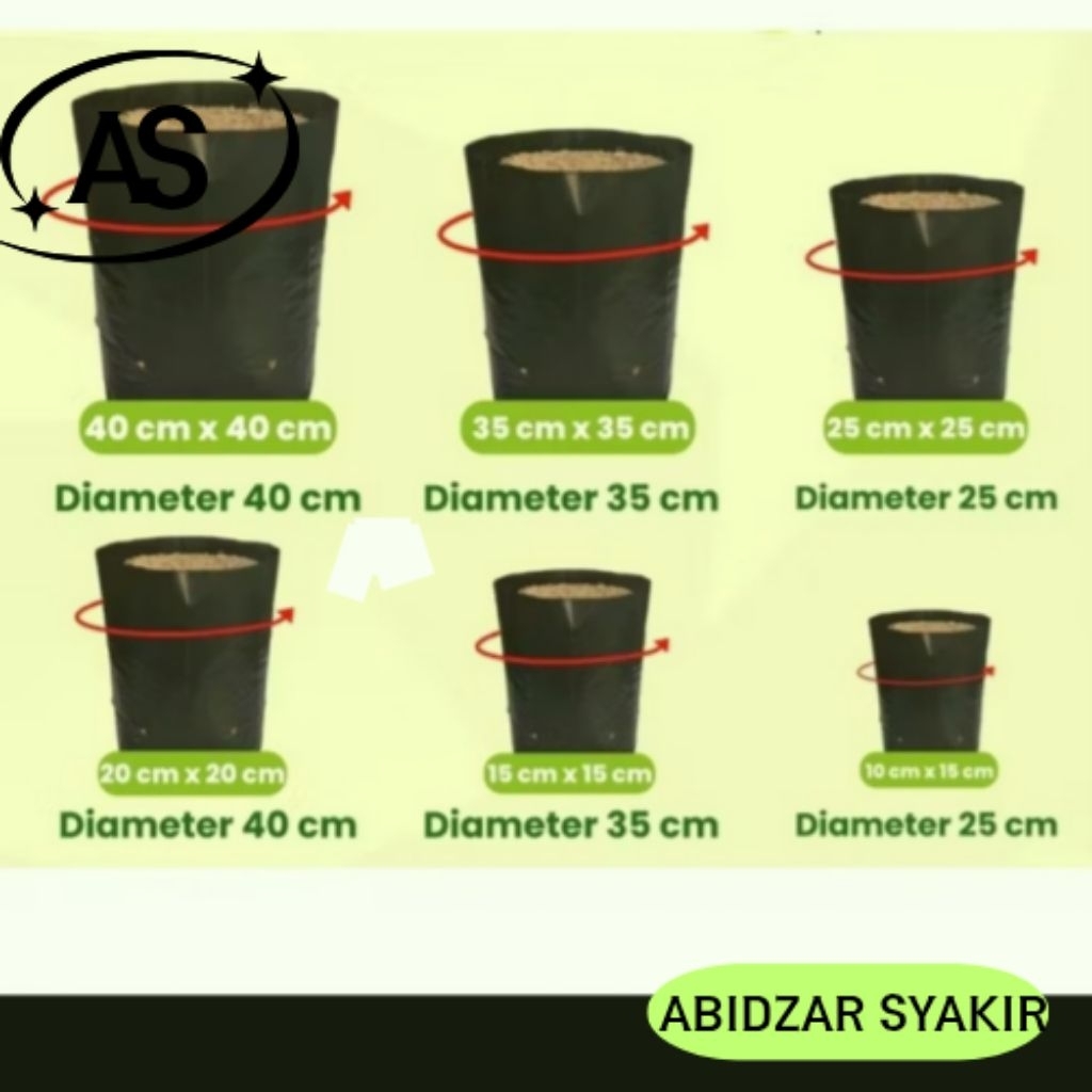 Polybag Tanaman Ukuran 20x20 Polybag Berkualitas