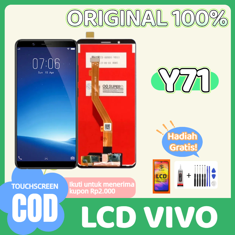 Pulauhp Part Lcd & Touchscreen Vivo Y71 Hitam Lcd Vivo Y71 Original 100% fullset