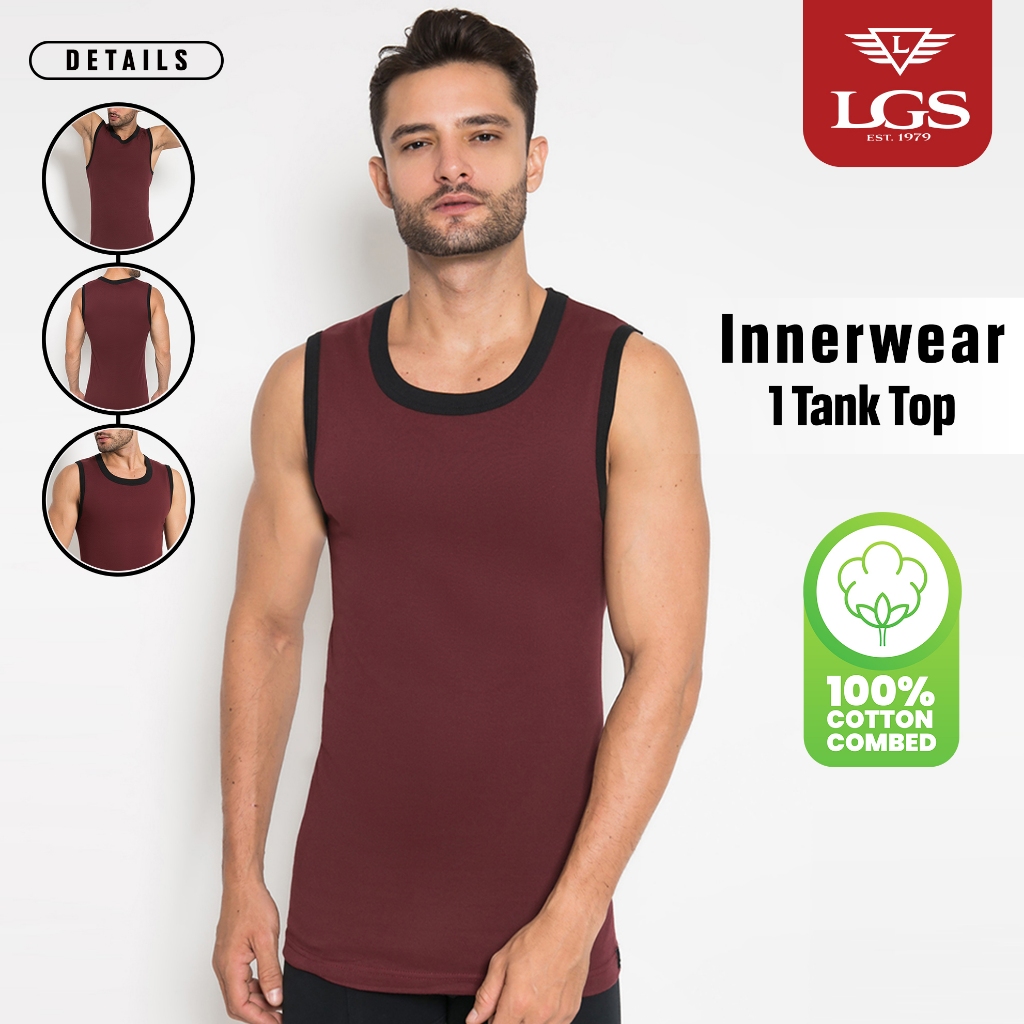 LGS - Innerwear - Pakaian Dalam Pria - Paket 1 - TankTop - LETS.003.441.M&H.7C