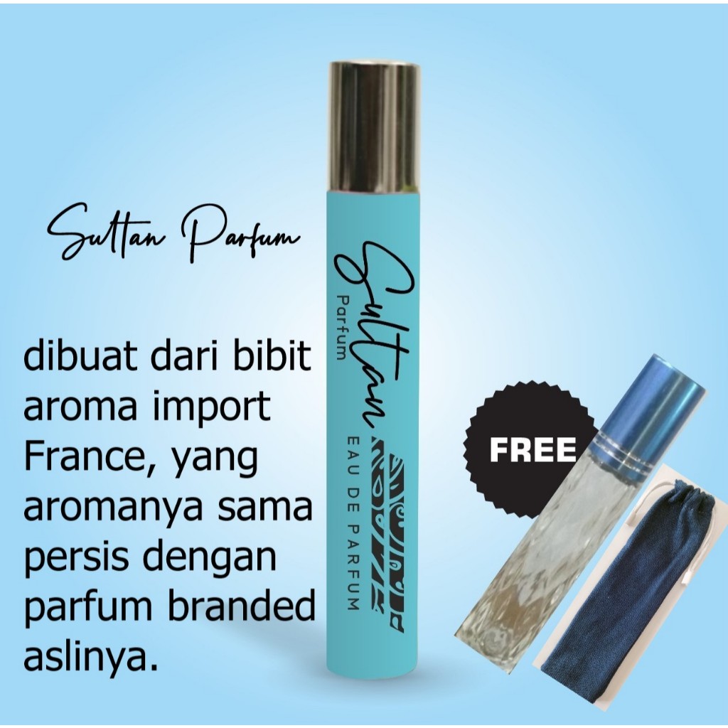 (iii) Sultan Parfum Original non Alkohol free 1 botol oles + sarung parfum | LUZI | Scandalous, Roma