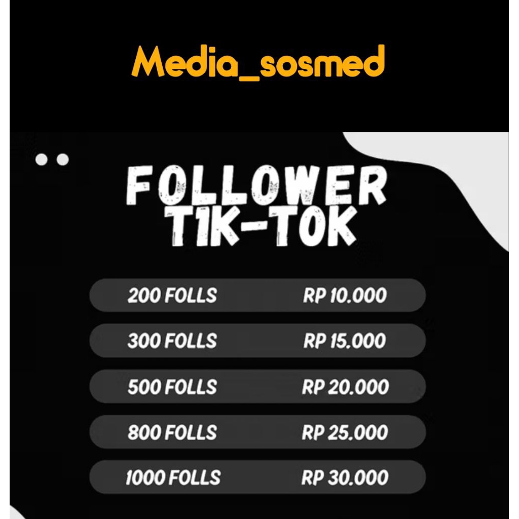 FOLLOWER TIK TOK