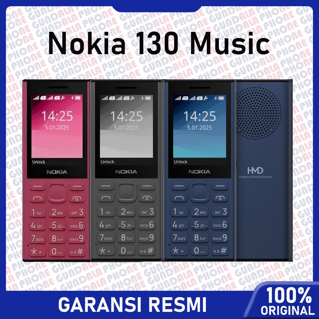 Nokia 130 Frodo Music - Garansi resmi