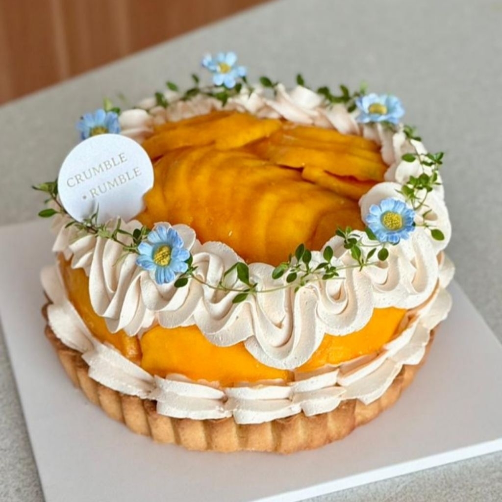 MANGO JASMINE TART / PIE BUAH/ MANGO CAKE/ KOREAN TARTLET CAKE