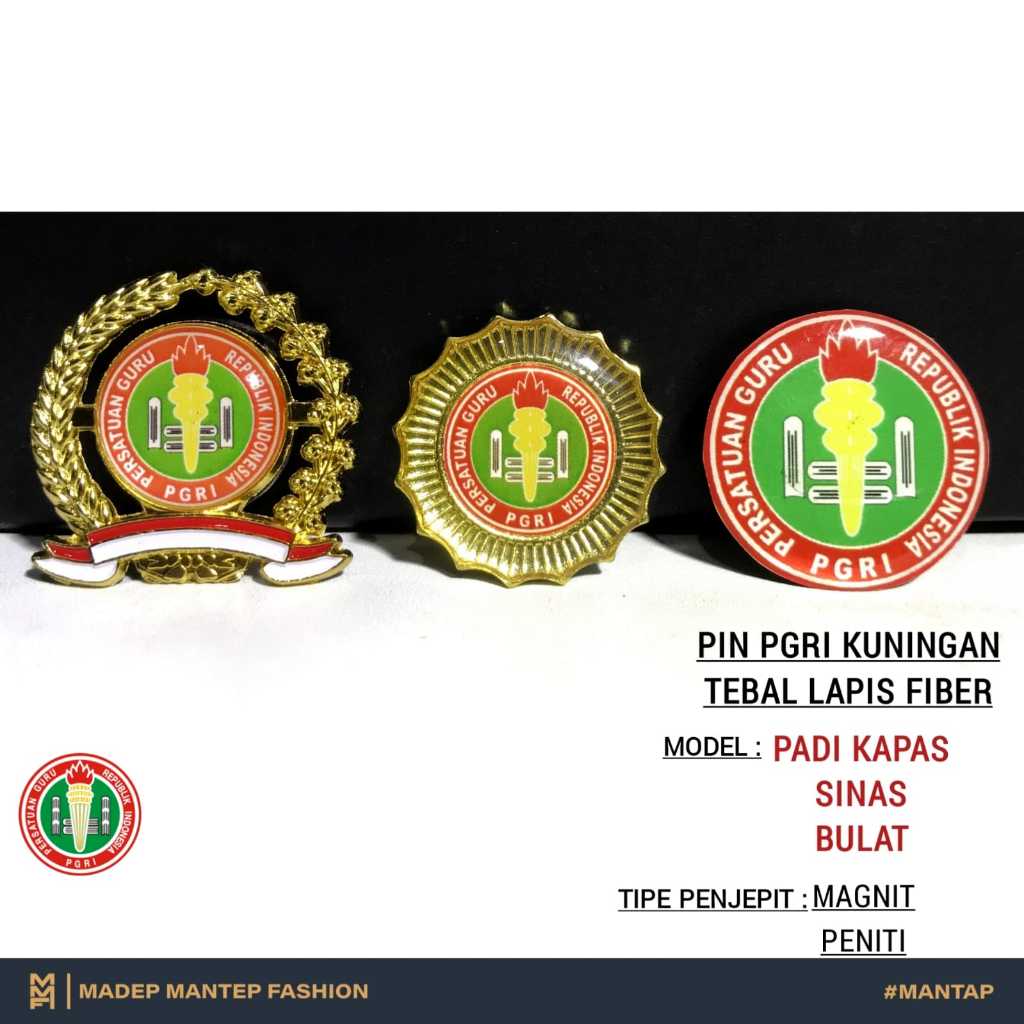 Pin PGRI Bros Pin PGRI Murah Lencana Pin PGRI Pria Wanita Pin PGRI Magnet Pin PGRI Peniti MMF