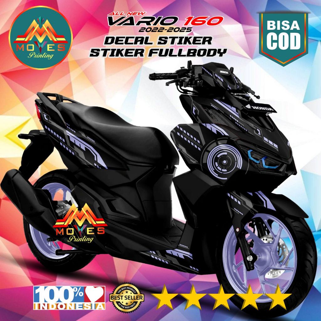 terbaru. decal stiker full body vario 160 stiker motor vario 160