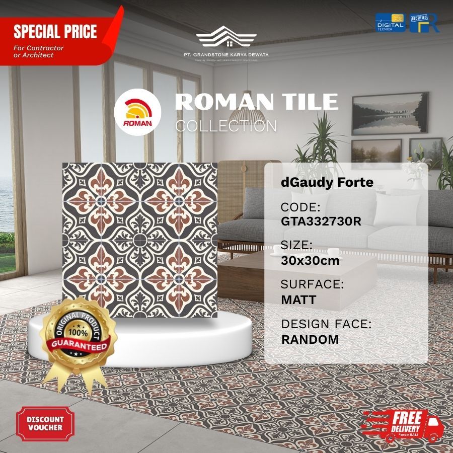 ROMAN VINTAGE MOOD GTA332730R dGaudy Forte 30x30 [GRADE A]