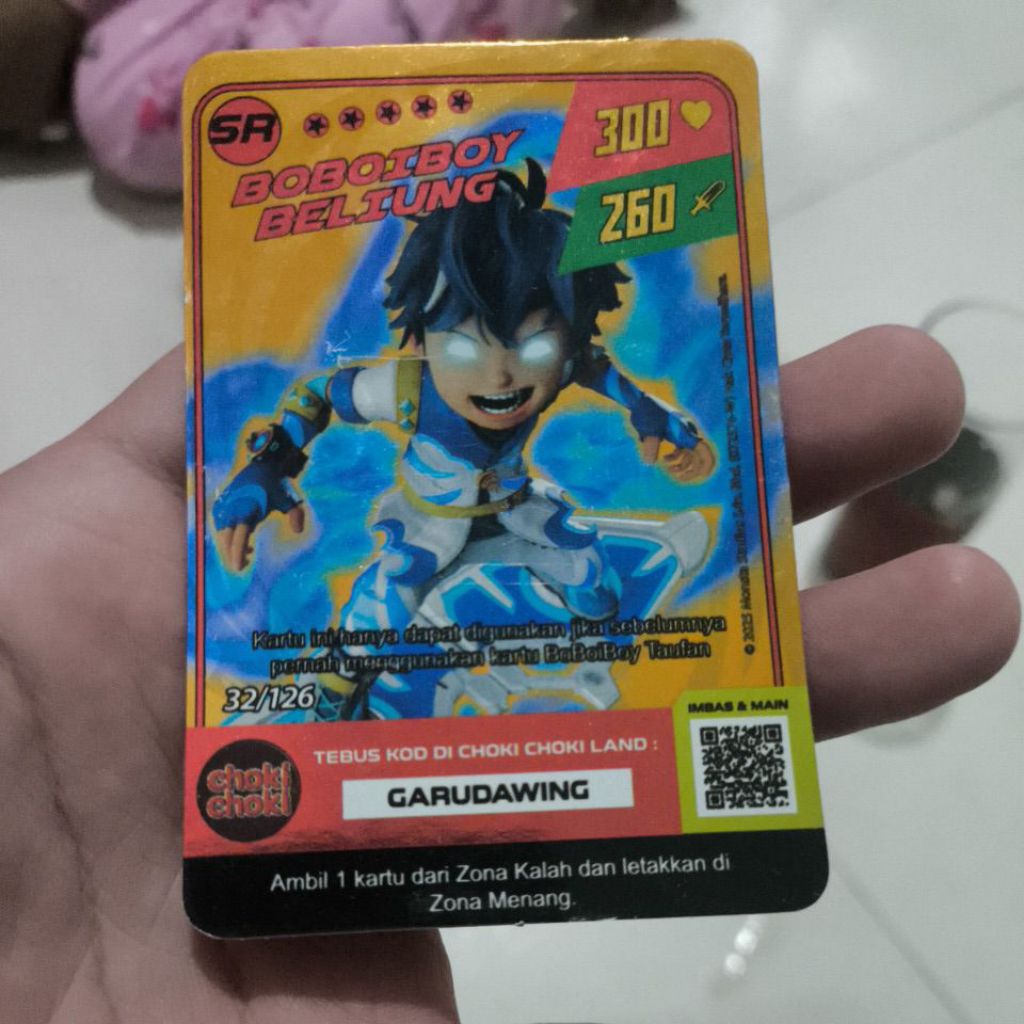 chokichoki Boboiboy galaxy beliung SR