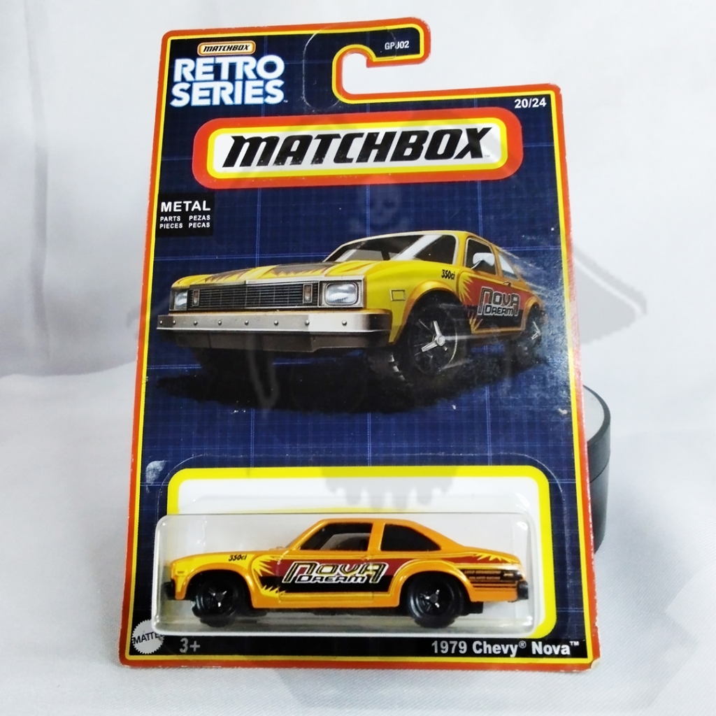 DIECAST MATCHBOX RETRO SERIES 1979 CHEVY NOVA, DIECAST CHEVY NOVA
