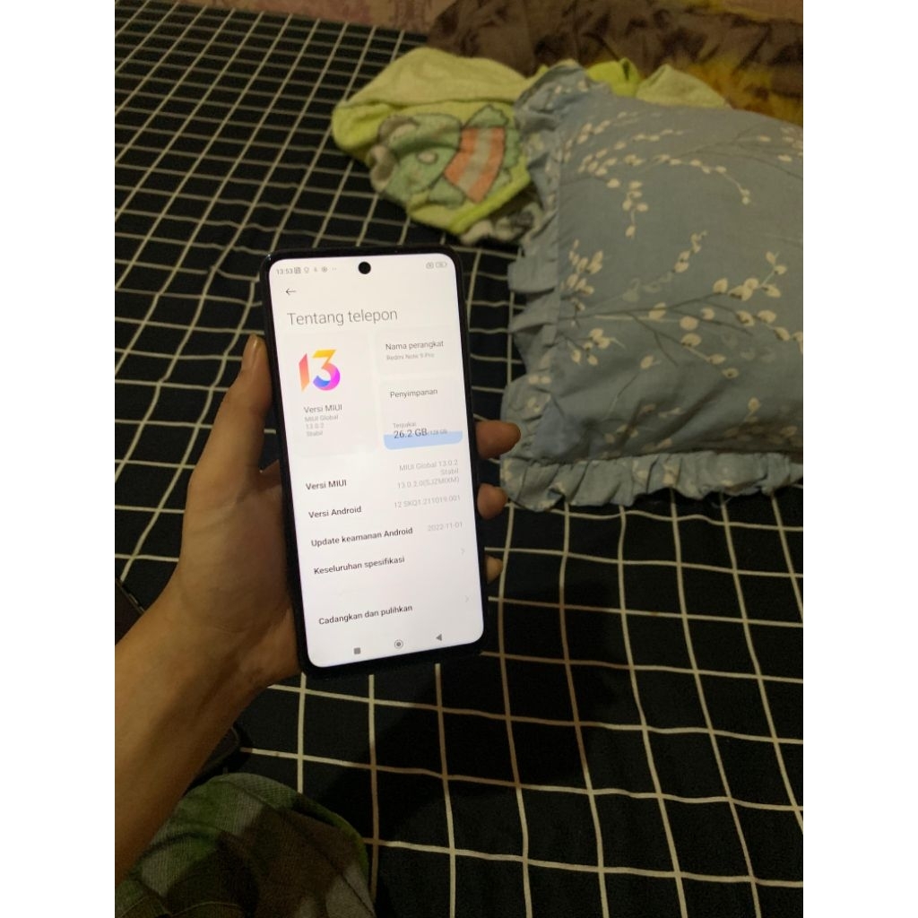 Redmi note 9 pro 8+3/128 Snapdragon 720G