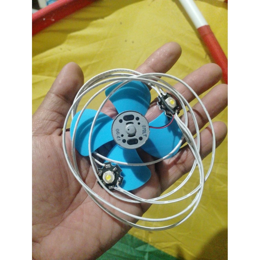 Lampu layang layang dinamo dvd led hpl 1watt