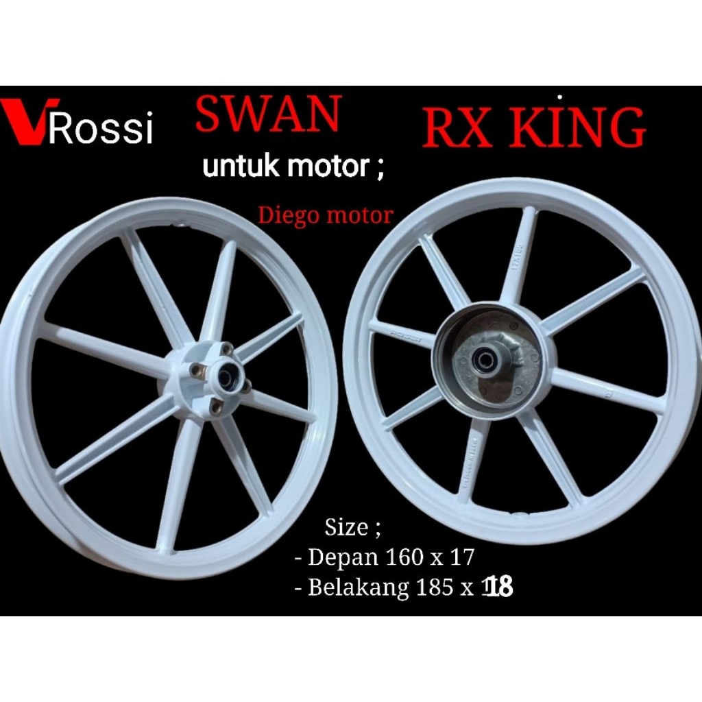 Velg Racing Vrossi Yamaha RXking Palang 8 Ring 17/18/velg racing swan vrossi rxking sepasang