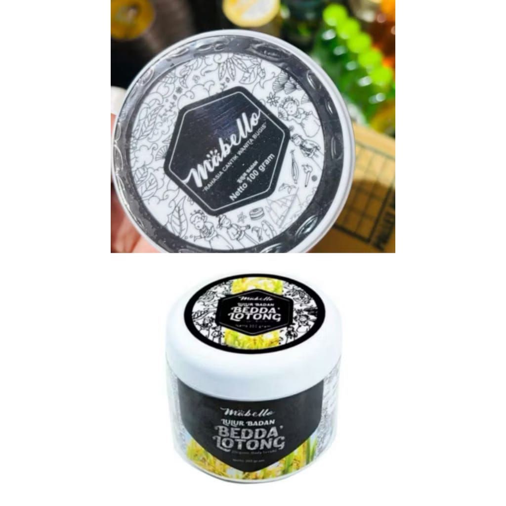 MABELLO bedda lotong Original 100% (alami bpom&halal) / lulur hitam /bedda lotong / lulur mencerahka