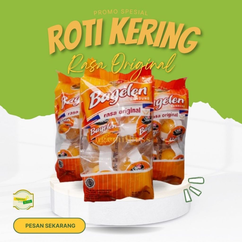 grosir snack murah ROTI KERING BAGELEN ORIGINAL UKURAN MINI