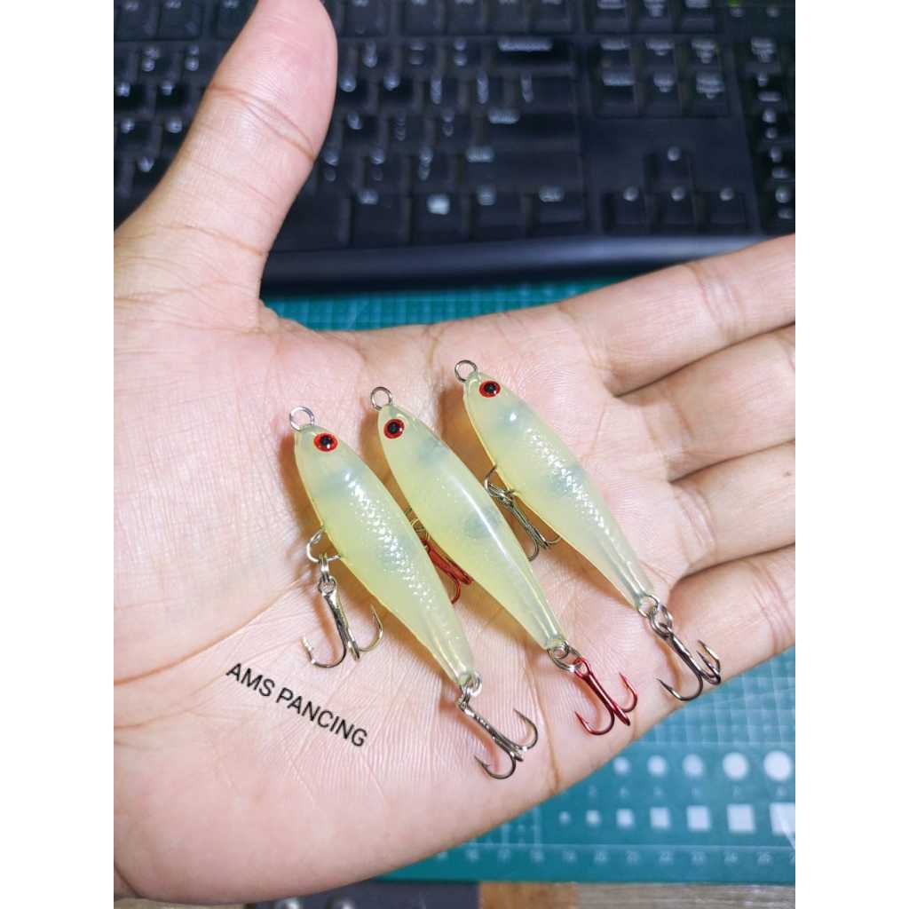 LURE UPIL HAMPALA 4.5CM KUNING / UMPAN CASTING HAMPALA / SWIMMER SWIMBAIT HAMPALA / UMPAN PANCING