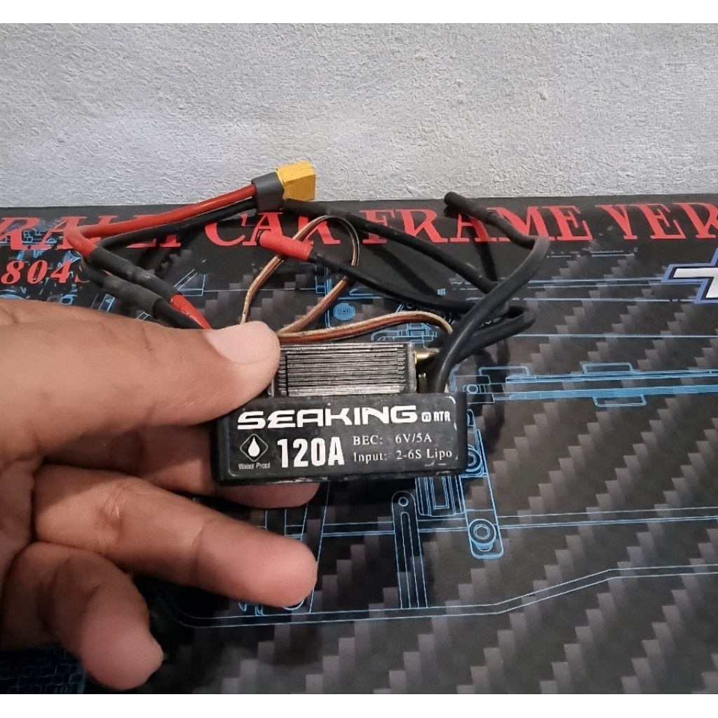 esc seaking 120a rc boat second normal