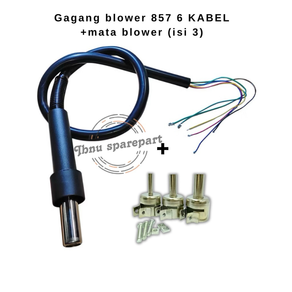Gagang blower 857 / 857D 6 kabel + mata blower 3 in 1