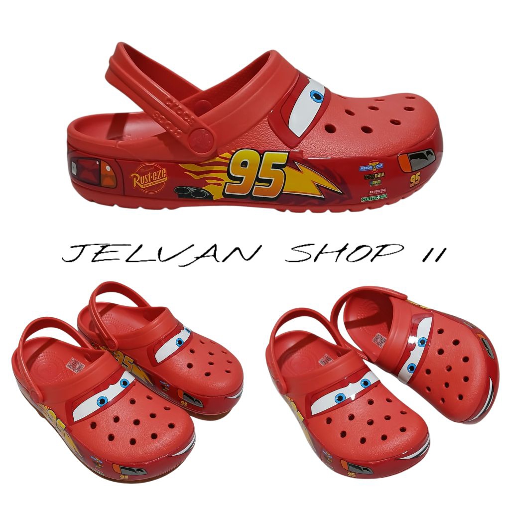 SANDAL CROCS CARS MCQUEEN/SANDAL CROCS MCQUEEN/SANDAL CROCS UNISEX/SANDAL CROCS ANAK-ANAK/SANDAL CRO