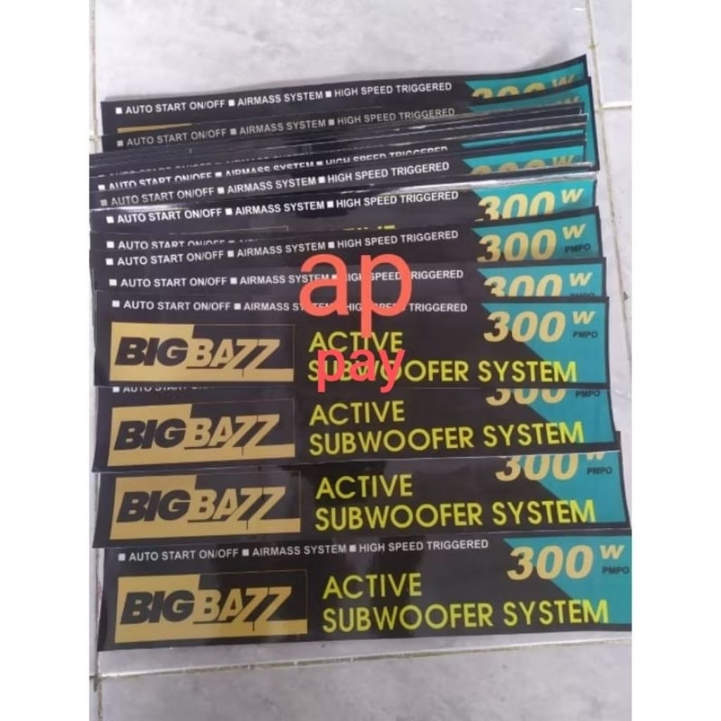 Stiker Subwoofer Polytron PSW 300