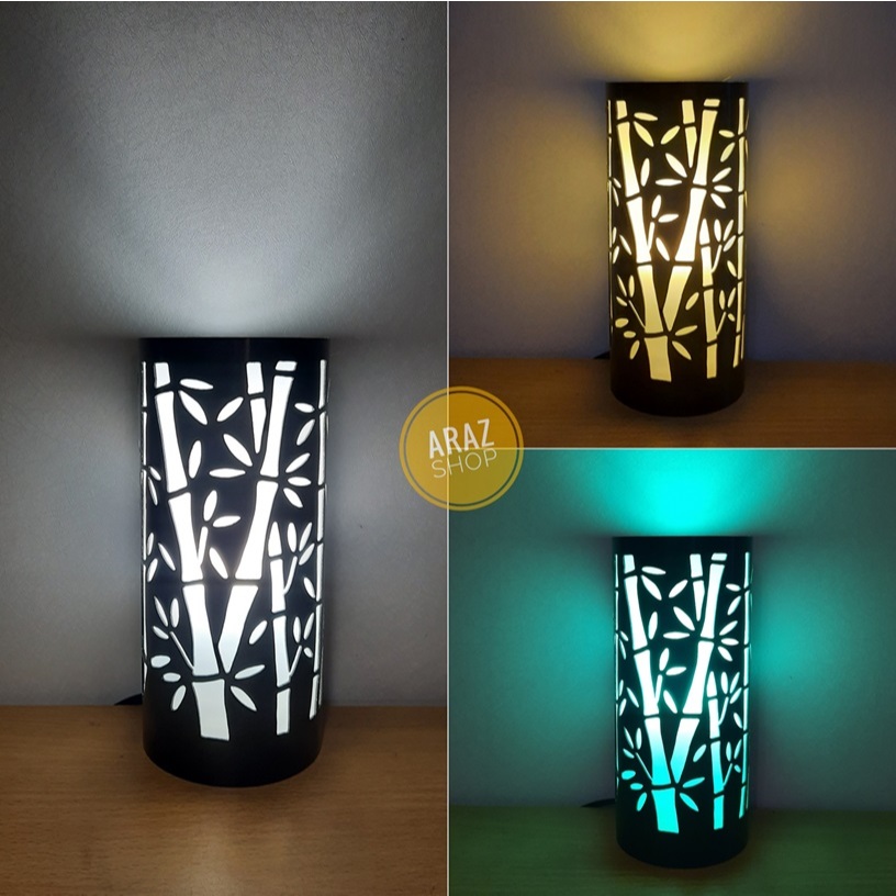 Araz Lampu Tidur Hias Ukir Led Handmade Pohon Bambu Minimalis Interior Dinding Meja Tempel Unik