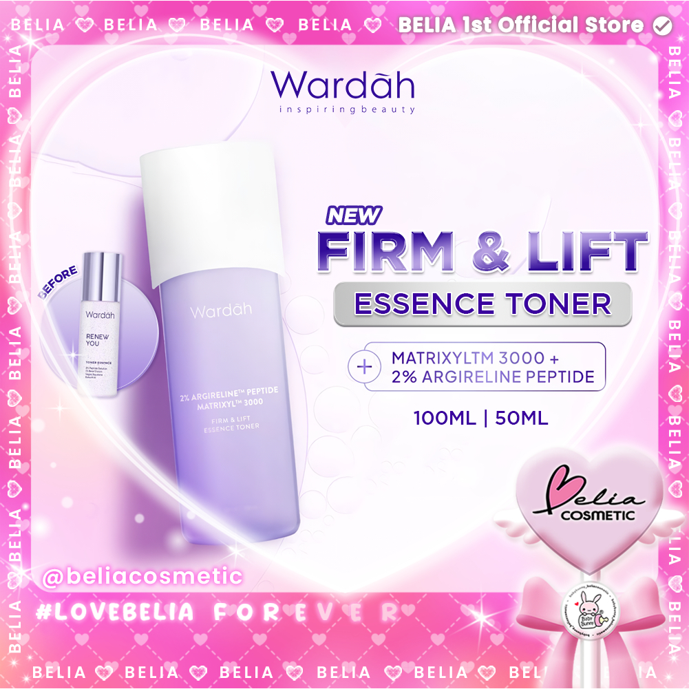 ❤ BELIA ❤ Wardah 2% Argireline Peptide MatrixylTM 3000 Firm & Lift Essence Toner 50ml | 100ml | Anti