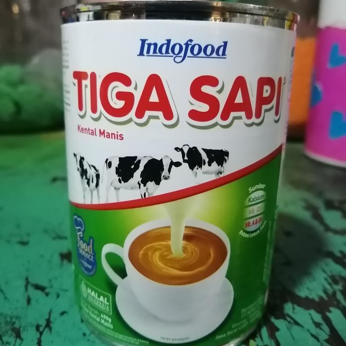 Indofood Tiga Sapi 490 Gr Susu Kental Manis / SKM Tiga Sapi