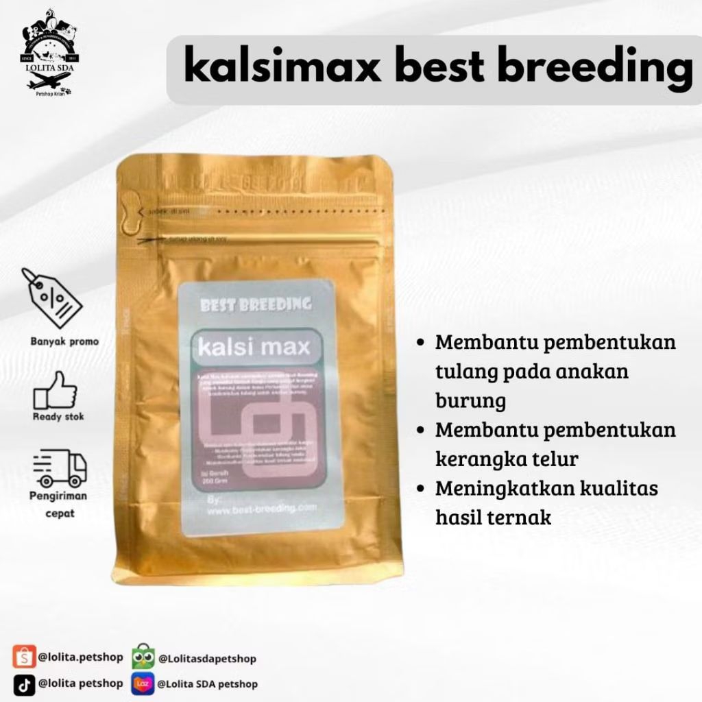 Kalsi max kalsium untuk burung produk Best breeding
