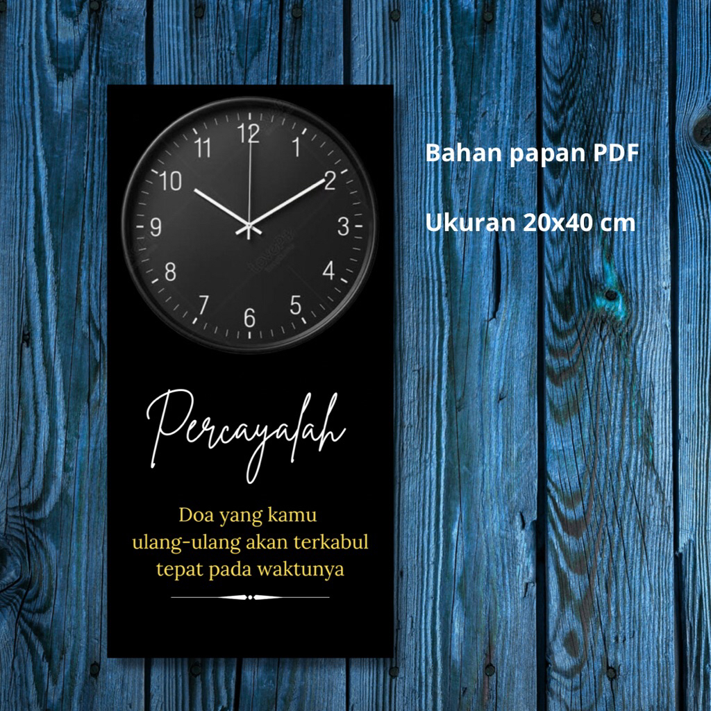 Jam Dinding Dekorasi Hiasan Dinding Quotes Motivasi