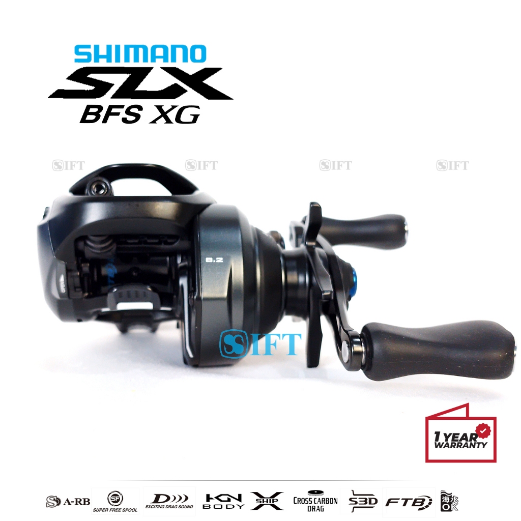 Reel BC SHIMANO SLX BFS [2021 ] SW | Hagane Saltwater | Rawa Baitcasting Toman Gabus Changa Resmi IF