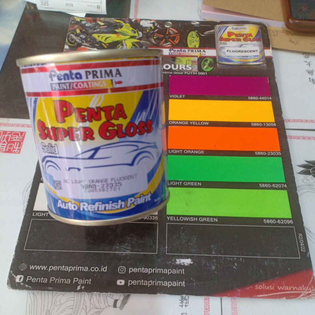 cat penta stabilo orange kemasan 200cc