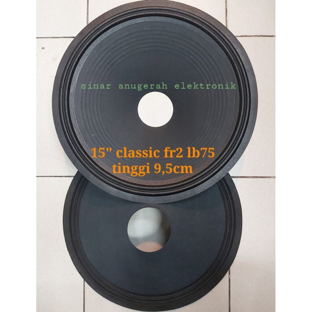 daun speaker 15 inch lubang spol 3 inch tinggi 9.5 cm