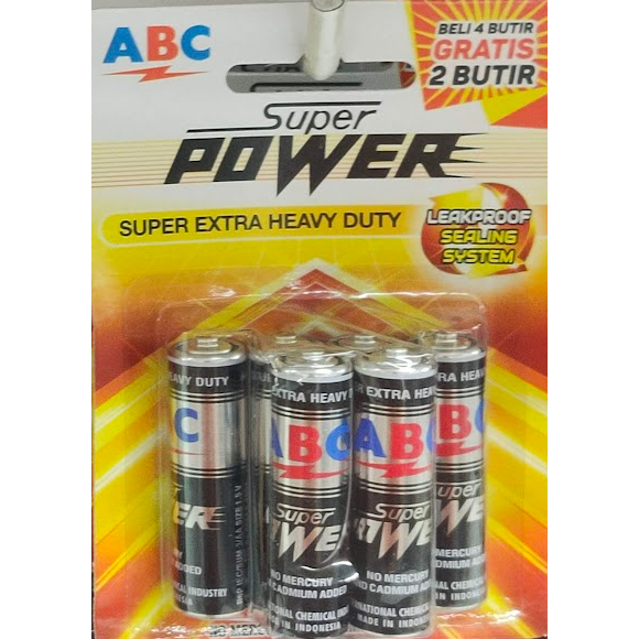 Baterai AA / AAA ABC Super Power  6pcs