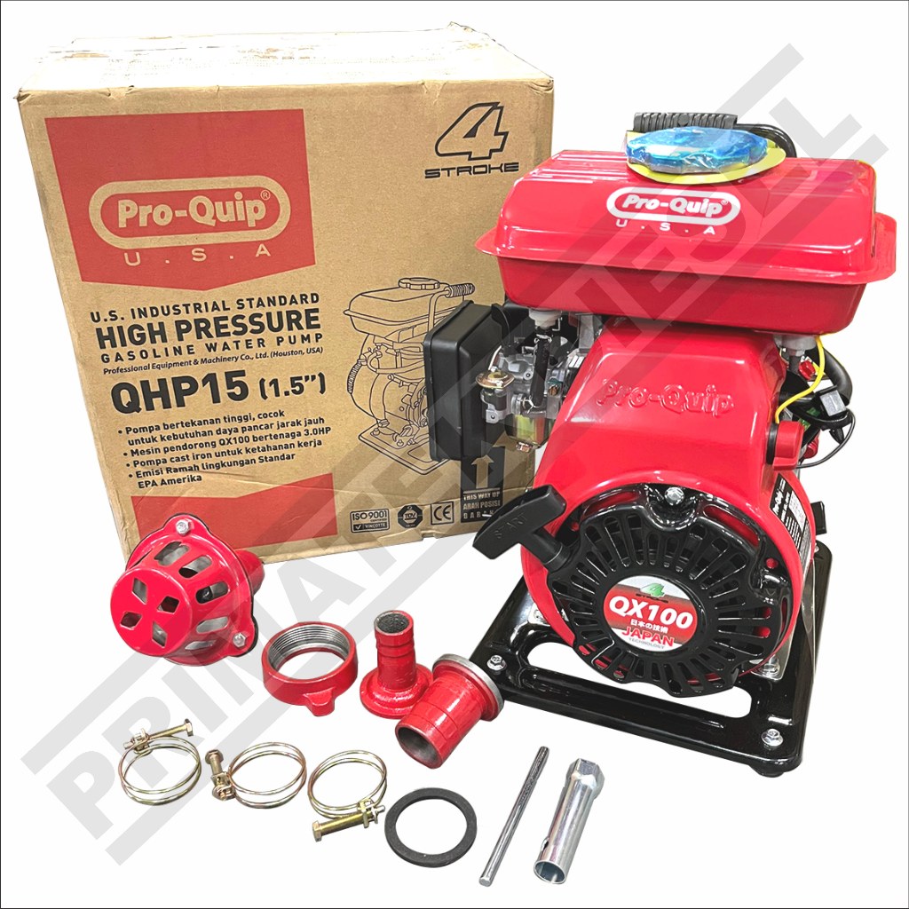 Pompa Air Water Pump 1.5" High Pressure PROQUIP QHP-15 / Mesin Waterpump Alkon Pompa Sedot Air Iriga