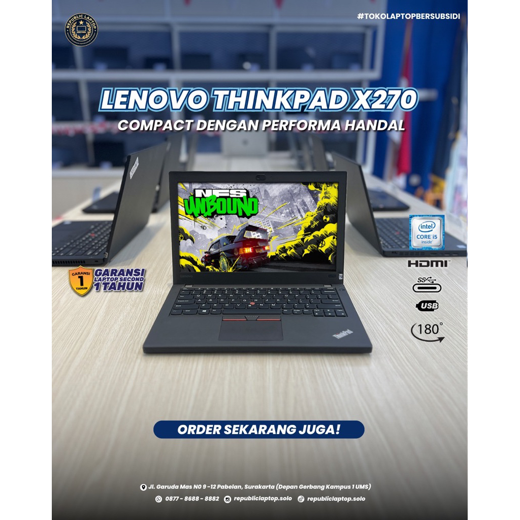 LAPTOP X270 SPESIAL BISNIS UMKM
