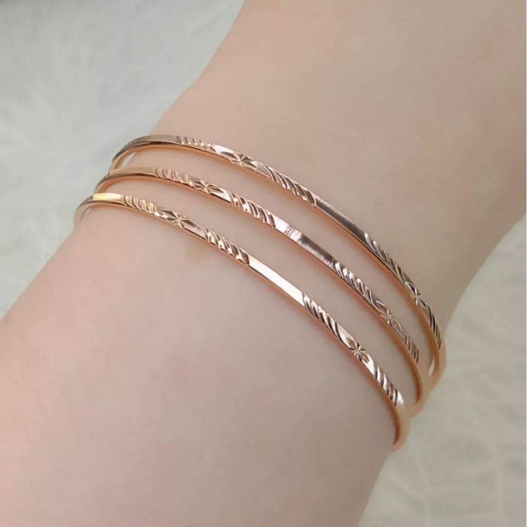 Gelang Keroncong Titanium Anti Karat Ukir Chelsea Xupblink Jewelry