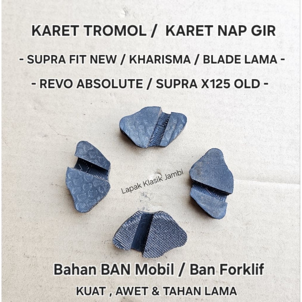 Karet Angkatan Tromol Belakang Karet Nap gir HONDA Supra Fit New Kharisma karisma Blade lama Revo Ab