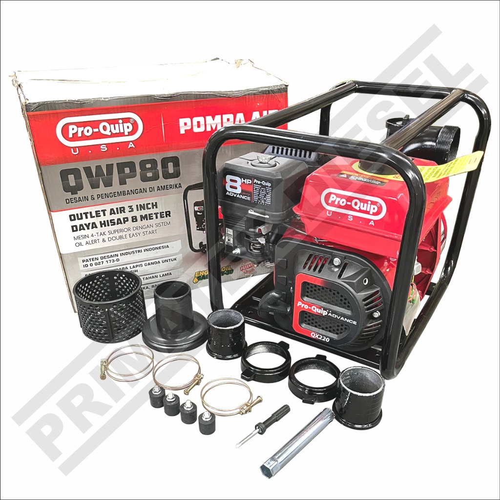 Waterpump 2" 3" PROQUIP QWP50 QWP80 / Mesin Pompa Sedot Air Irigasi Sawah Alkon 2 3 Inch QWP 50 QWP 