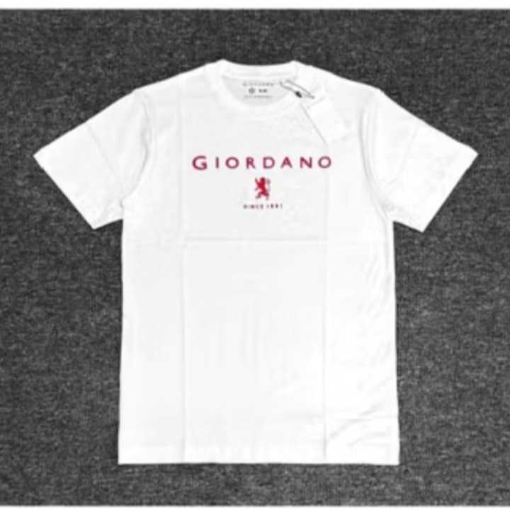 Kaos Pria Giordano Original – T-Shirt Katun Premium Logo Lion