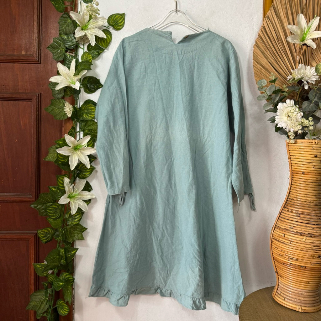 Tunik Hijau Tosca Ruffle