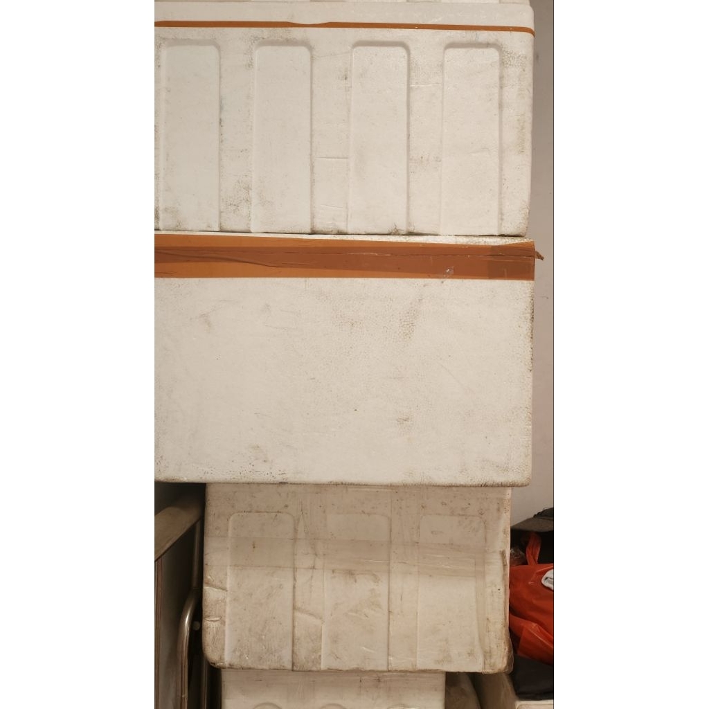 Box bekas Ikan Styrofoam sterofoam tebal kokoh box bekas 60 x 48 x 34 cm