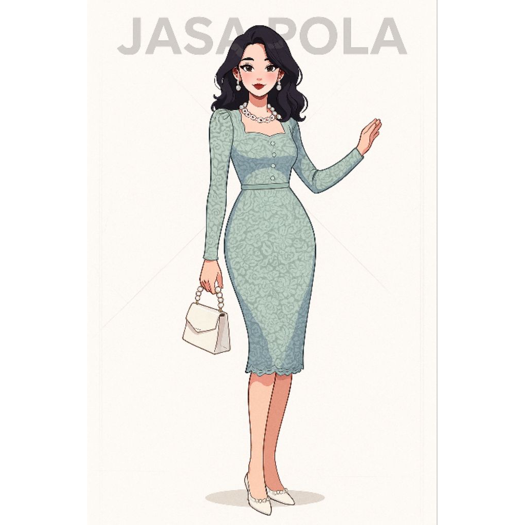 pola instan dress wanita