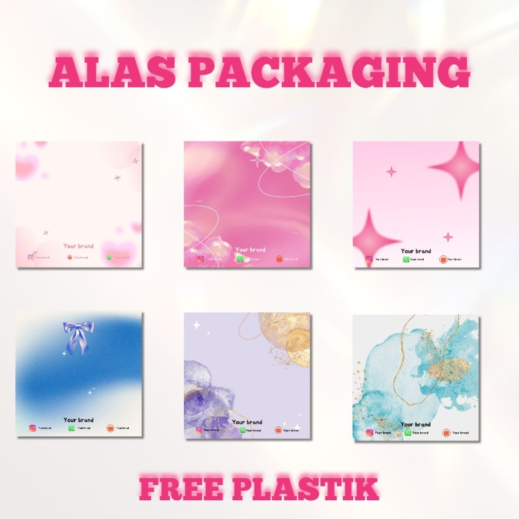 [ free plastik opp ] ALAS PACKAGING/ ALAS PACKAGING AKSESORIS GELANG KALUNG DLL/BISA CUSTOM