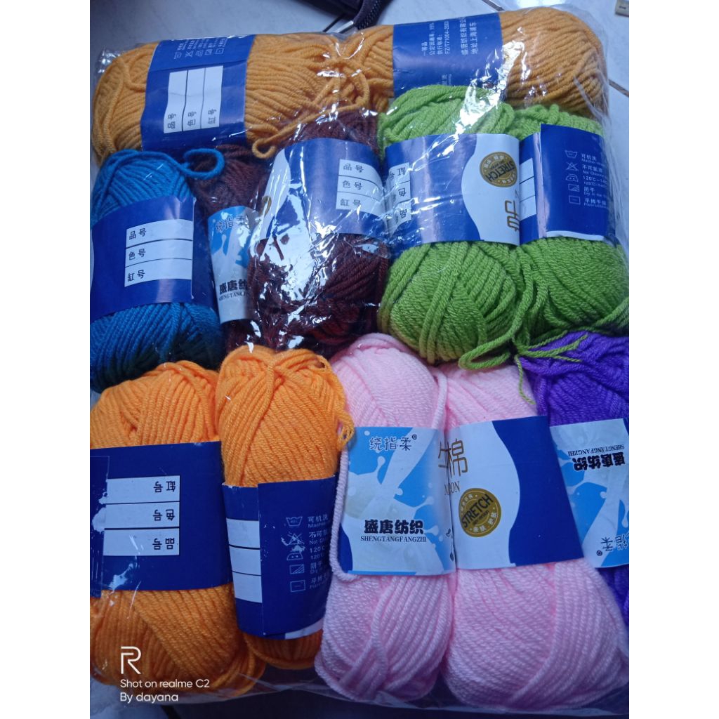 benang rajut milk cotton 5ply