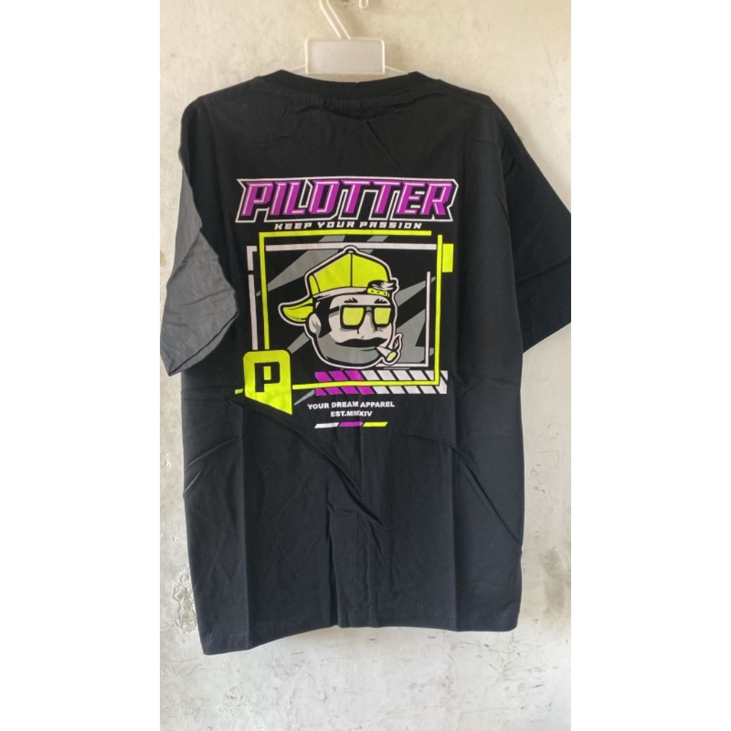 Kaos tshirt pilotter gank bermotif dewasa distro